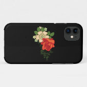 Coques Case-Mate iPhone Rose rouge et marguerites (Dos (Horizontal))