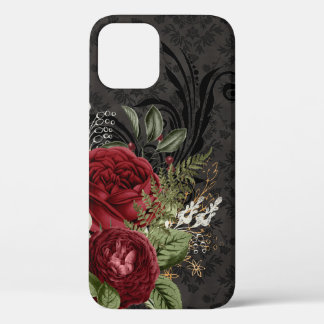 Case-Mate iPhone Case Rose rouge et noir d'inspiration gothique