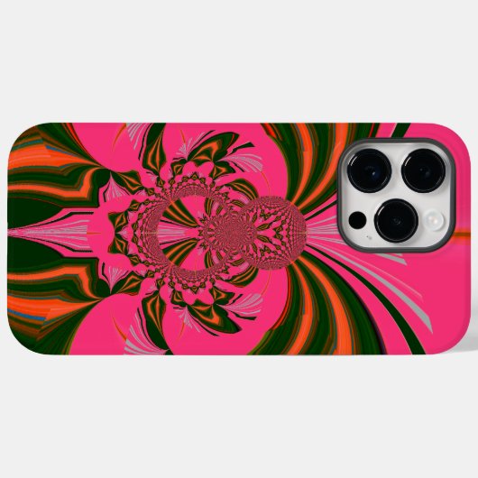 Coques Case-Mate iPhone Rose rouge or vert (Verso (horizontal))