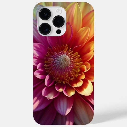 Coques Case-Mate iPhone Rose Rouge Orange Jaune Violet Dahlia Fleur (Verso)