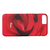 Coques Case-Mate iPhone Rose rouge personnalisée (Dos (Horizontal))