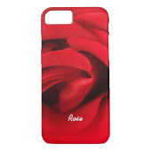 Coques Case-Mate iPhone Rose rouge personnalisée (Dos)