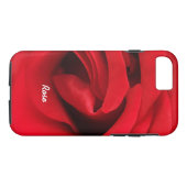 Coques Case-Mate iPhone Rose rouge personnalisée (Dos (Horizontal))