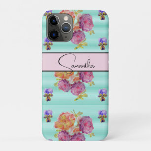 Case-Mate iPhone Case Rose Rouge rose aquarelle Roses floral Fleur Télép