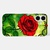 Coques Case-Mate iPhone Rose rouge vibrant (Verso (horizontal))