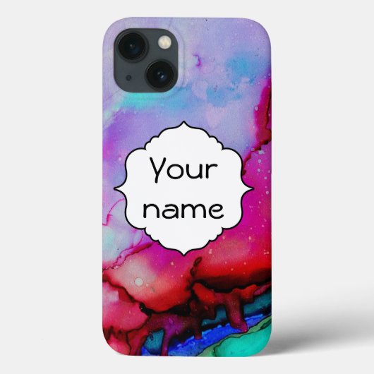 Coques Case-Mate iPhone Rose rouge violet vert (Verso)