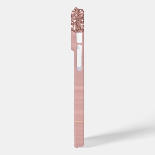 Coques Case-Mate iPhone Rose simple élégant Gold Parties scintillant Drif (Verso / Gauche)