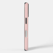 Coques Case-Mate iPhone Rose stylé avec nom gris personnalisé  (Verso / Droite)