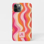 Coques Case-Mate iPhone Rose Super rétro esthétique - Monogramme (Dos)