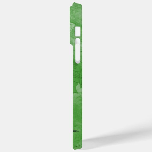 Coques Case-Mate iPhone Rose sur vert (Verso / Gauche)