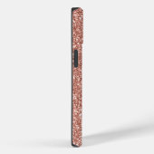 Coques Case-Mate iPhone Rose tendance Parties scintillant or Monogramme No (Verso / Droite)