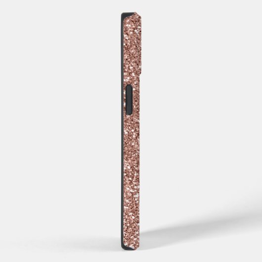 Coques Case-Mate iPhone Rose tendance Parties scintillant or Monogramme No (Verso / Droite)