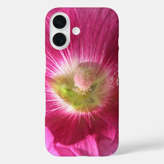 Coques Case-Mate iPhone Rose trémière rose foncé (Verso)