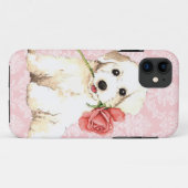 Coques Case-Mate iPhone Rose Valentine Bichon (Dos (Horizontal))