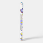 Coques Case-Mate iPhone Rose vert Jaune Illustrateur lumineux paisible (Verso / Droite)