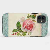 Coques Case-Mate iPhone Rose victorien et damassé (Dos (Horizontal))