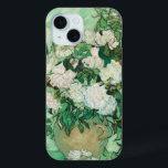 Coque Pour iPhone 15 Rose | Vincent van Gogh<br><div class="desc">Rose (1890) de l'artiste post-impressionniste néerlandais Vincent Van Gogh. L'oeuvre originale est une huile sur toile représentant une vie morte de roses blanches contre un arrière - plan vert clair. Utilisez les outils de conception pour ajouter du texte personnalisé ou personnaliser l'image.</div>