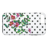 Coques Case-Mate iPhone Rose vintage - pois (Dos (Horizontal))