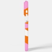Coques Case-Mate iPhone Rose Violet Et Géométrique Florale Orange (Verso / Gauche)
