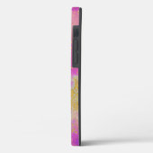 Coques Case-Mate iPhone Rose, violet et or Abstrait (Verso / Gauche)