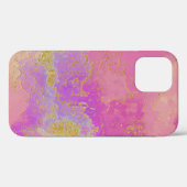 Coques Case-Mate iPhone Rose, violet et or Abstrait (Verso (horizontal))
