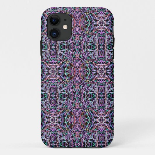 Coques Case-Mate iPhone Rose violet géométrique (Dos)
