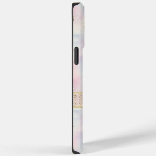 Coques Case-Mate iPhone Rose violet Pale Vert Aquarelle Parties scintillan (Verso / Droite)