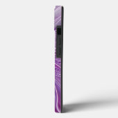 Coques Case-Mate iPhone Rose violet passion Fleur Art Abstrait Fractal (Verso / Gauche)