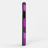 Coques Case-Mate iPhone rose violet rayures monochrome motif esthétique (Dos/Droite)