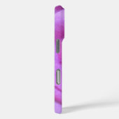 Coques Case-Mate iPhone Rose Violet Rose Photo Monogramme Nom Script Moder (Verso / Droite)