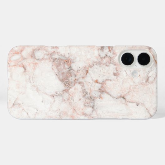 Coques Case-Mate iPhone Rose White Marble (Verso (horizontal))