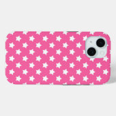 Coques Case-Mate iPhone Rose White Stars Motif Décor (Verso (horizontal))
