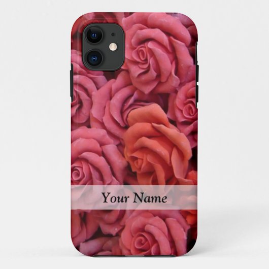 Coques Case-Mate iPhone Roses à fleurs roses (Dos)