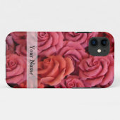 Coques Case-Mate iPhone Roses à fleurs roses (Dos (Horizontal))