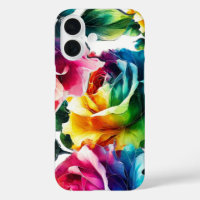 Roses arc-en-ciel Floral Coloré Vibrant