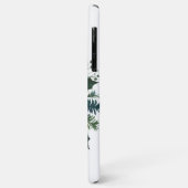 Coques Case-Mate iPhone Roses blanches à fleurs de Noël (Dos/Gauche)