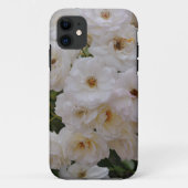 Coques Case-Mate iPhone Roses blanches dans l'étui téléphonique en fleurs (Dos)