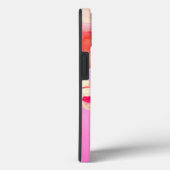 COQUES Case-Mate iPhone ROSES BLANCHES ROUGES ET ANÉMONES PINK MONOGRAMME (Verso / Droite)