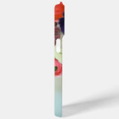 COQUES Case-Mate iPhone ROSES BLANCHES ROUGES ET FLEURS ANÉMONE MONOGRAMME (Verso / Droite)