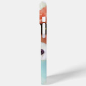 COQUES Case-Mate iPhone ROSES BLANCHES ROUGES ET FLEURS D'ANÉONE MONOGRAMM (Verso / Gauche)