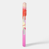 COQUES Case-Mate iPhone ROSES BLANCHES ROUGES ET FLEURS D'ANÉONE ROSE MONO (Verso / Droite)