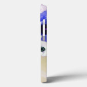 COQUES Case-Mate iPhone ROSES BLEUES, ANÉMONES BLANCHES ET ROSES FLEURS MO (Verso / Gauche)