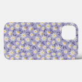 Coques Case-Mate iPhone roses bleues, blanches et jaunes (Verso (horizontal))
