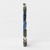 Coques Case-Mate iPhone Roses Bleus Et Feuilles Verts, (Dos/Gauche)