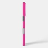 Coques Case-Mate iPhone Roses Chauds et Rayures Monogrammées Blanches (Verso / Droite)