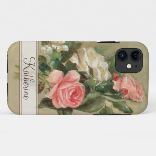 Coques Case-Mate iPhone Roses chics minables (Dos (Horizontal))