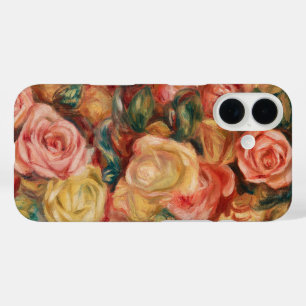 Coques iPhone 16 Roses dans un vase par Pierre Renoir, Beaux-arts a