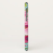 Coques Case-Mate iPhone Roses d'aquarelle en Parties scintillant Aqua rose (Dos/Gauche)