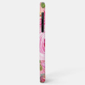 Coques Case-Mate iPhone Roses d'aquarelle en Parties scintillant rose et c (Dos/Gauche)