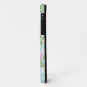 Coques Case-Mate iPhone Roses de chien rose sur Sky Blue (Dos/Gauche)
